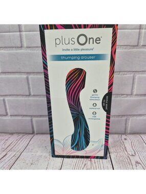 Plus One Thumping Arouser Massager Waterproof USB Rechargeable 10 Settings